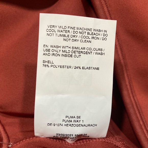 New Puma Women’s Low Impact Fashion Luxe Sports Bra Cowhide Sz XS - Picture 8 of 9